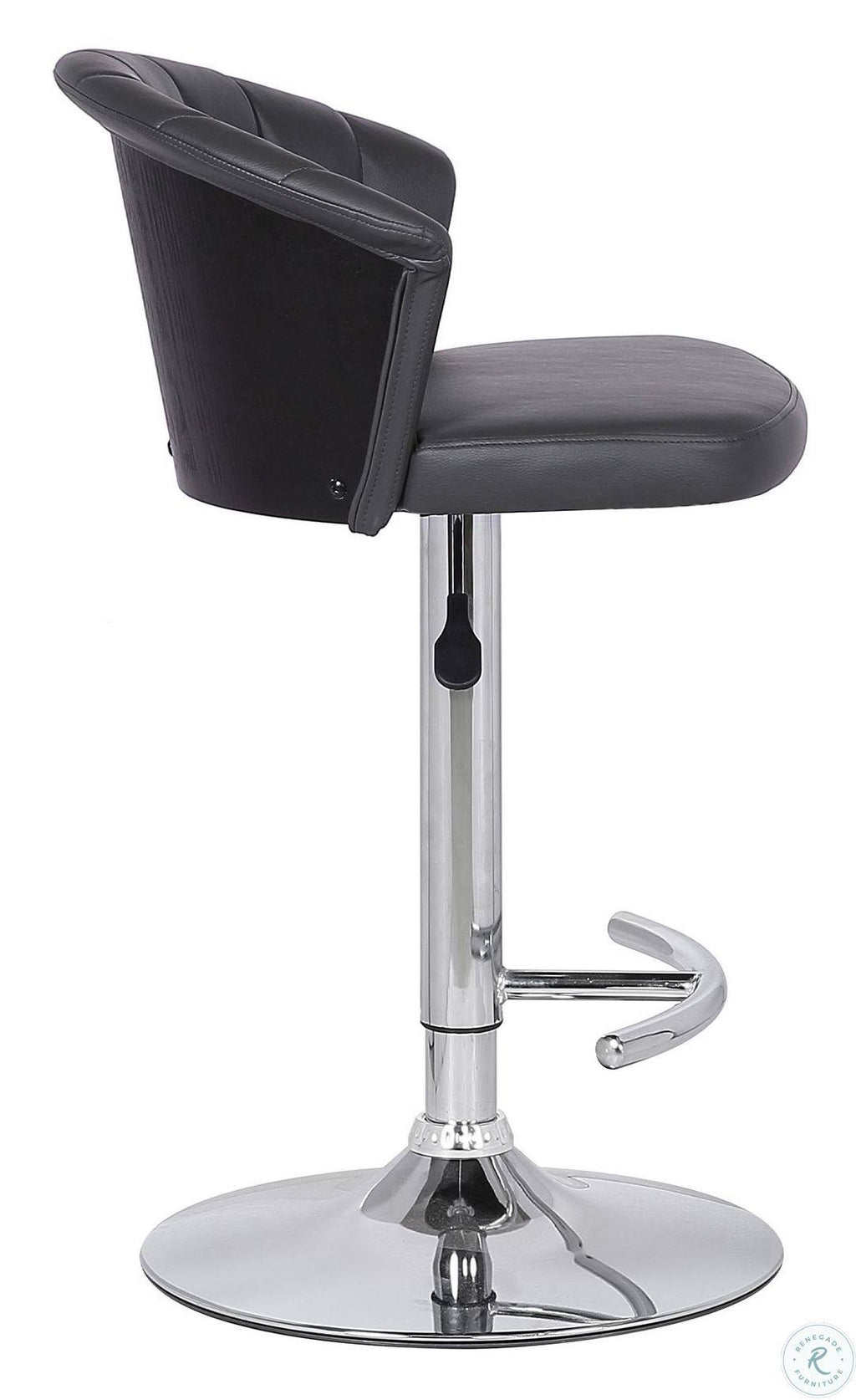 Grey Faux Leather Bar Stool F299