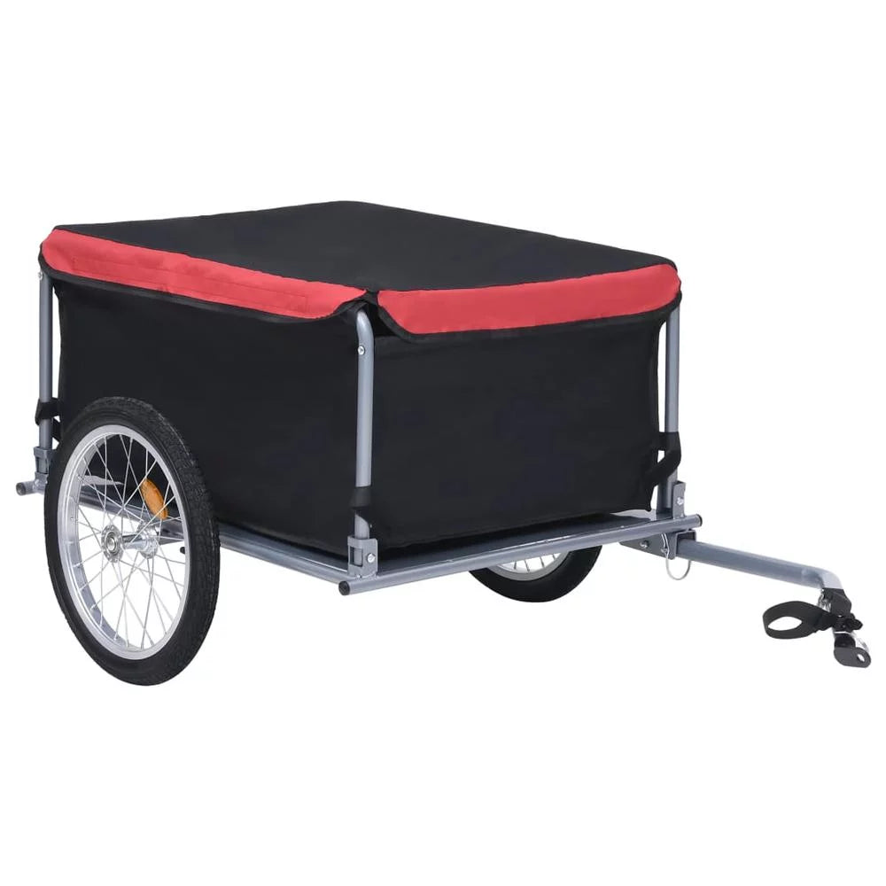 Bike Cargo Trailer Black and Red 143.3 lb N780