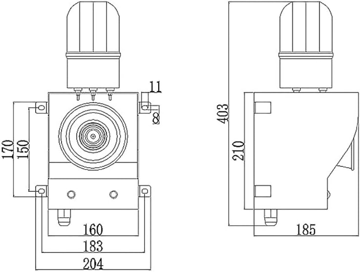 AC110V-120V Sounds and Lights Alarm Y35268