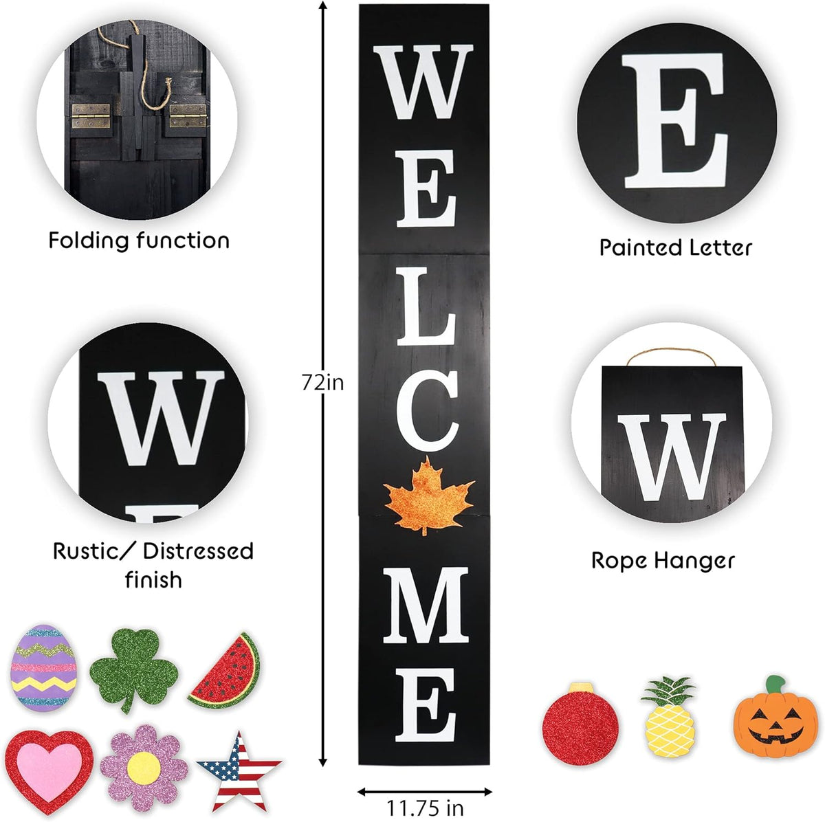 Wooden Welcome Sign U757