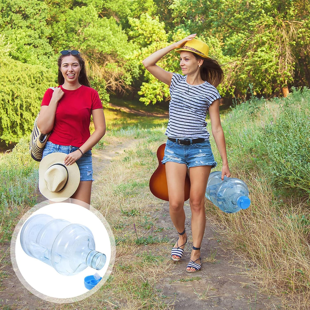 Plastic 5 Gallon Water Bottle with Cap PVC L950