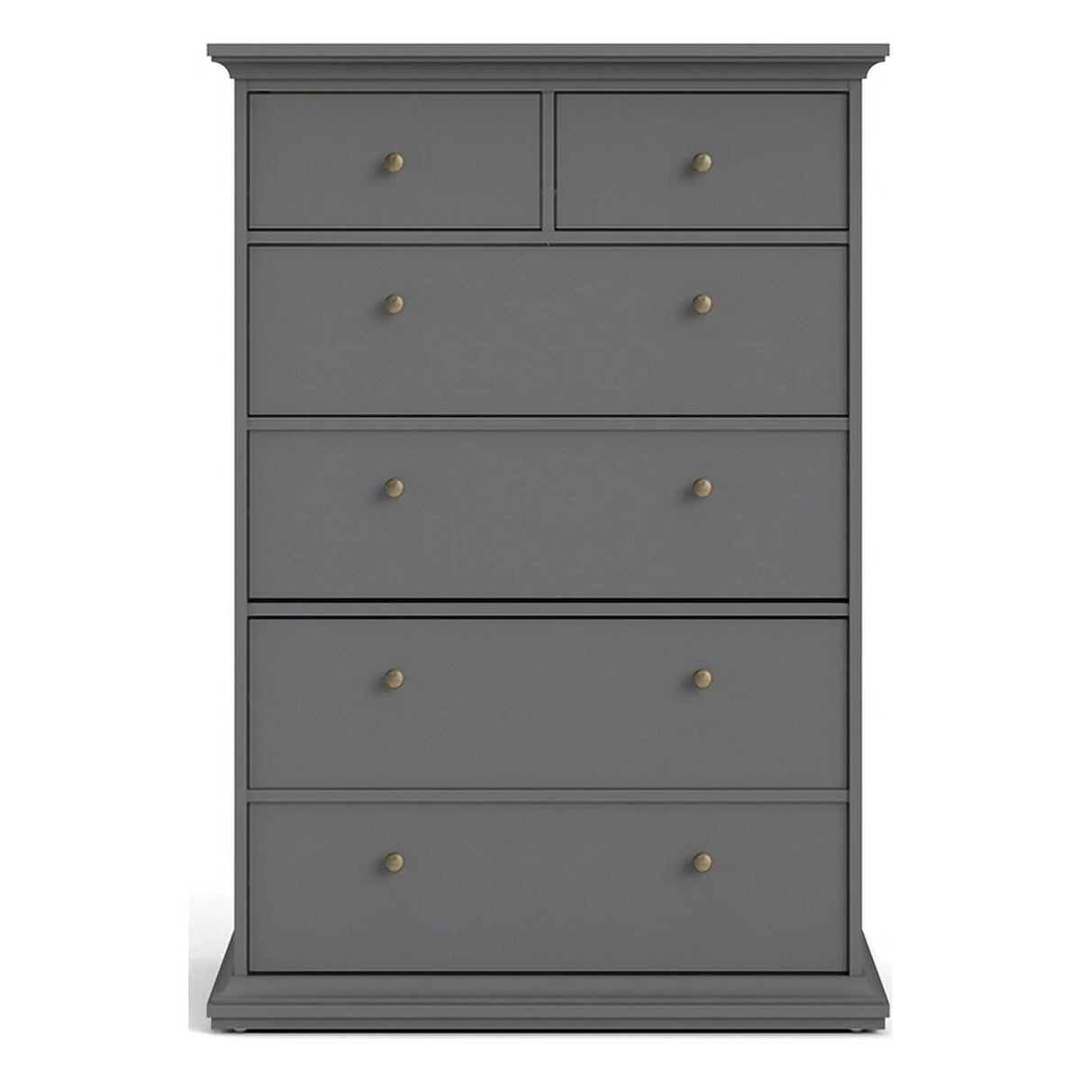 6 Drawer Engineered Wood Chest in Black S996344