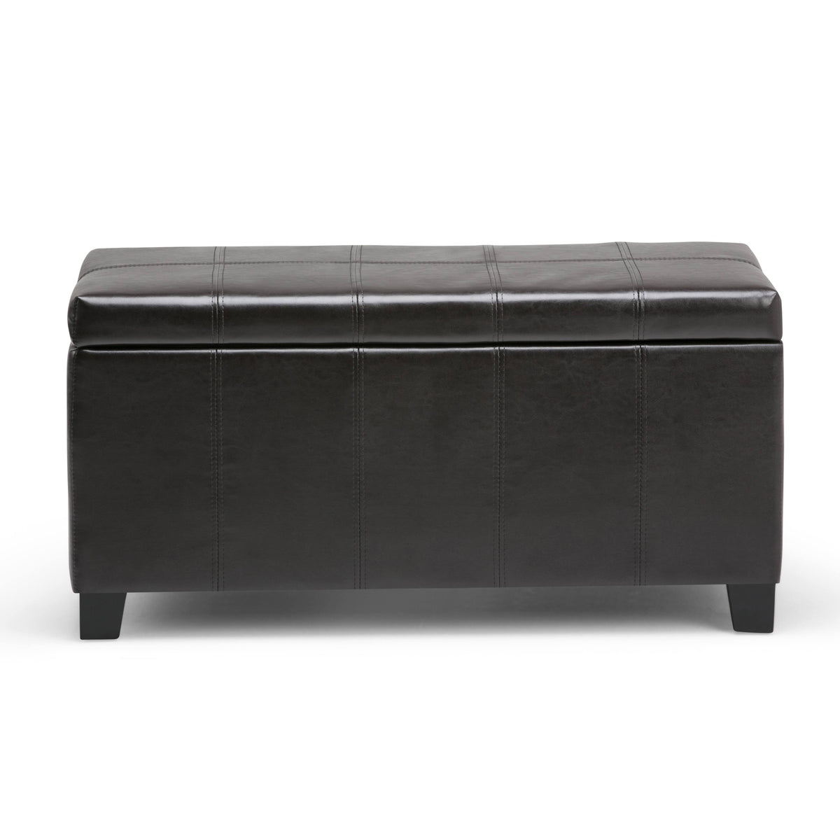 Black Storage Ottoman Bench Y5433