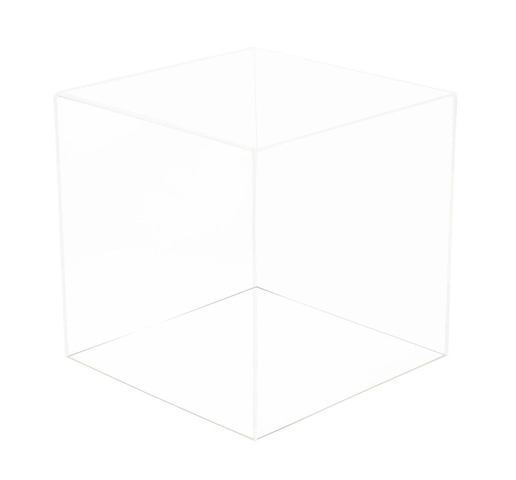 Clear Display Case with Simulated Wood Floor F4175
