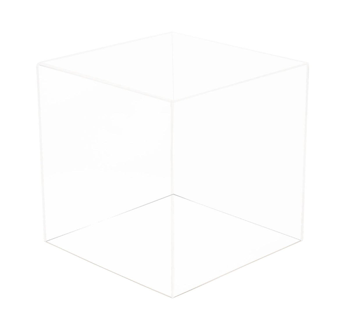 Clear Display Case with Simulated Wood Floor F4175