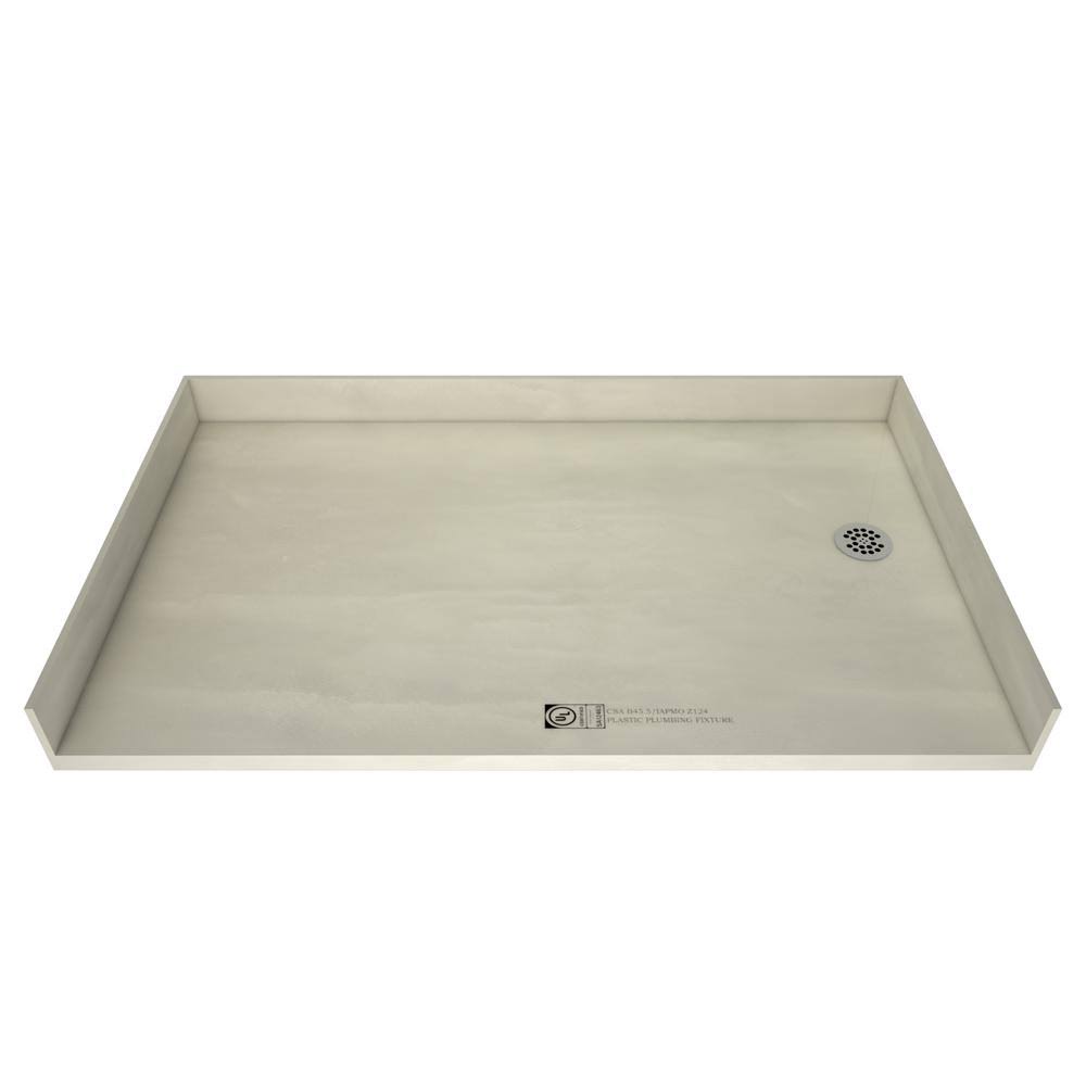 37x22 x 63x22 Shower Base with Drain Plate N556