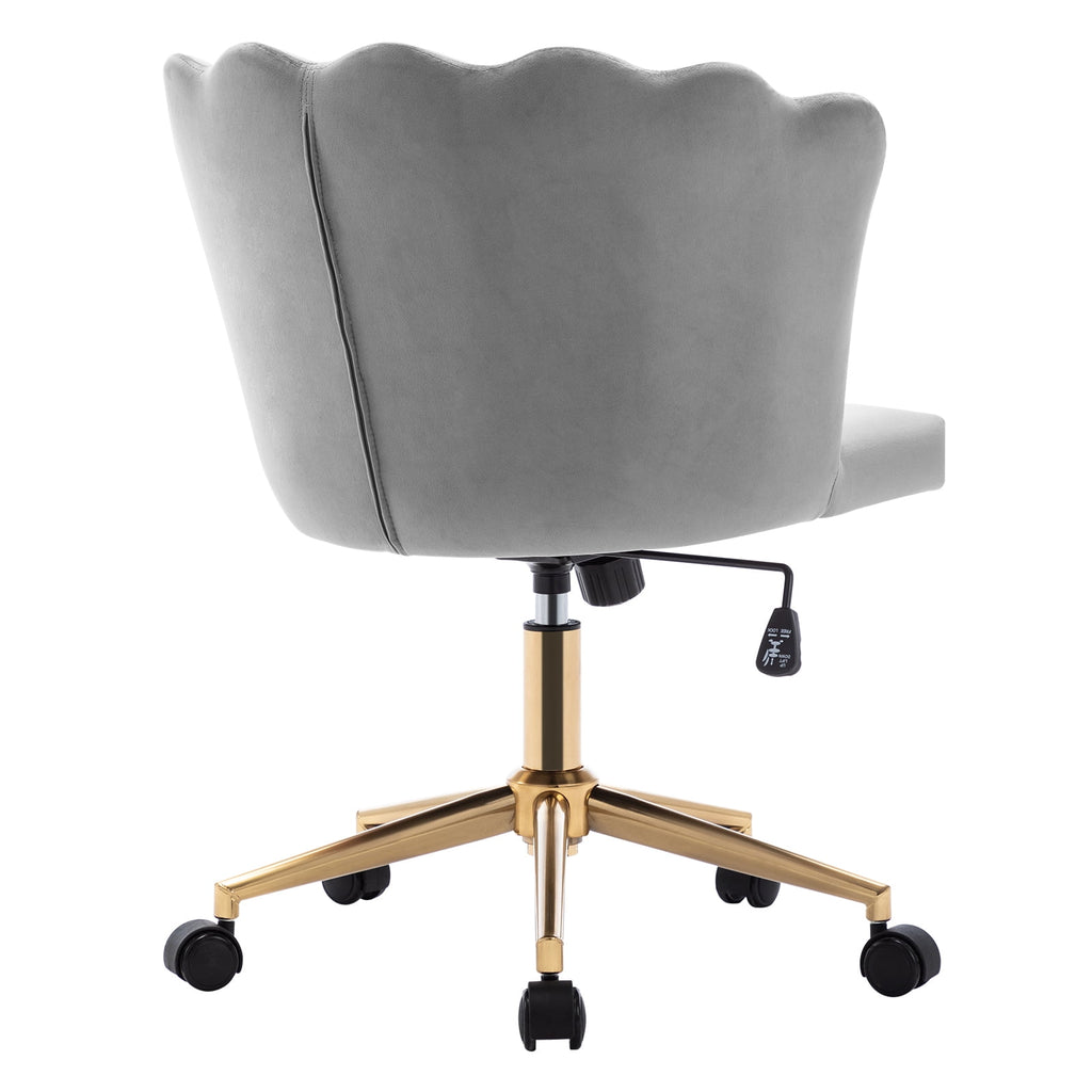 Velvet Swivel Office Chair E71716
