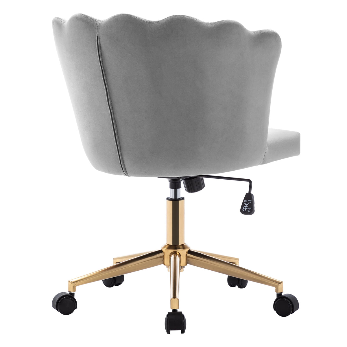 Velvet Swivel Office Chair E71716