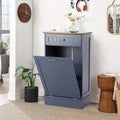 Mist Blue Tilt Out Trash Cabinet with Drawer W594703