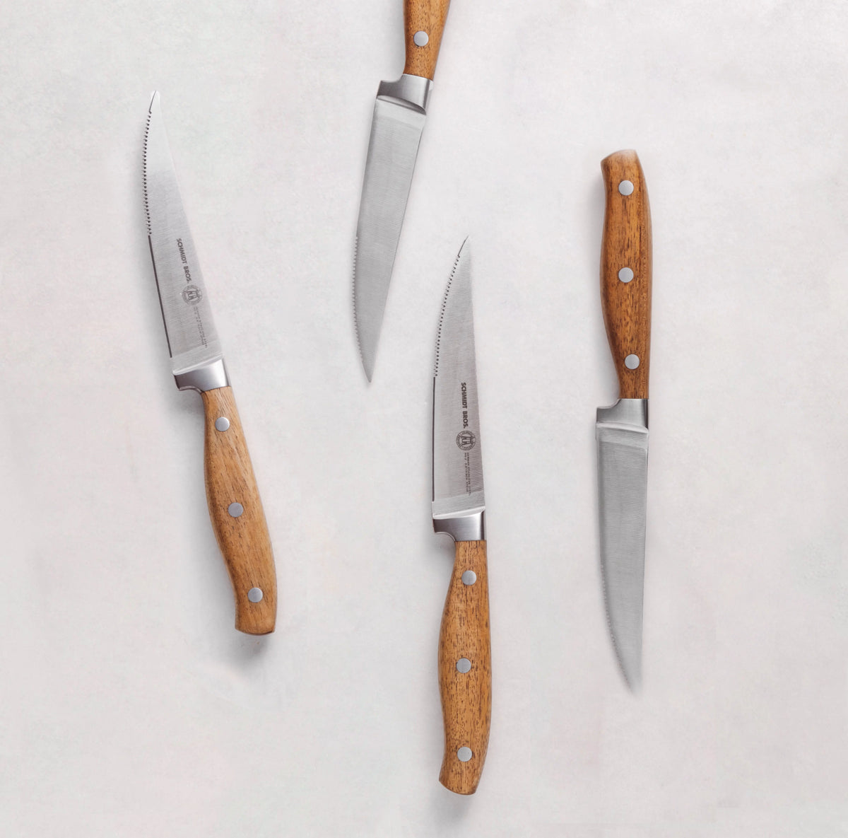 4 Pc Forged Stainless Steel Steak Knife Set Y8726