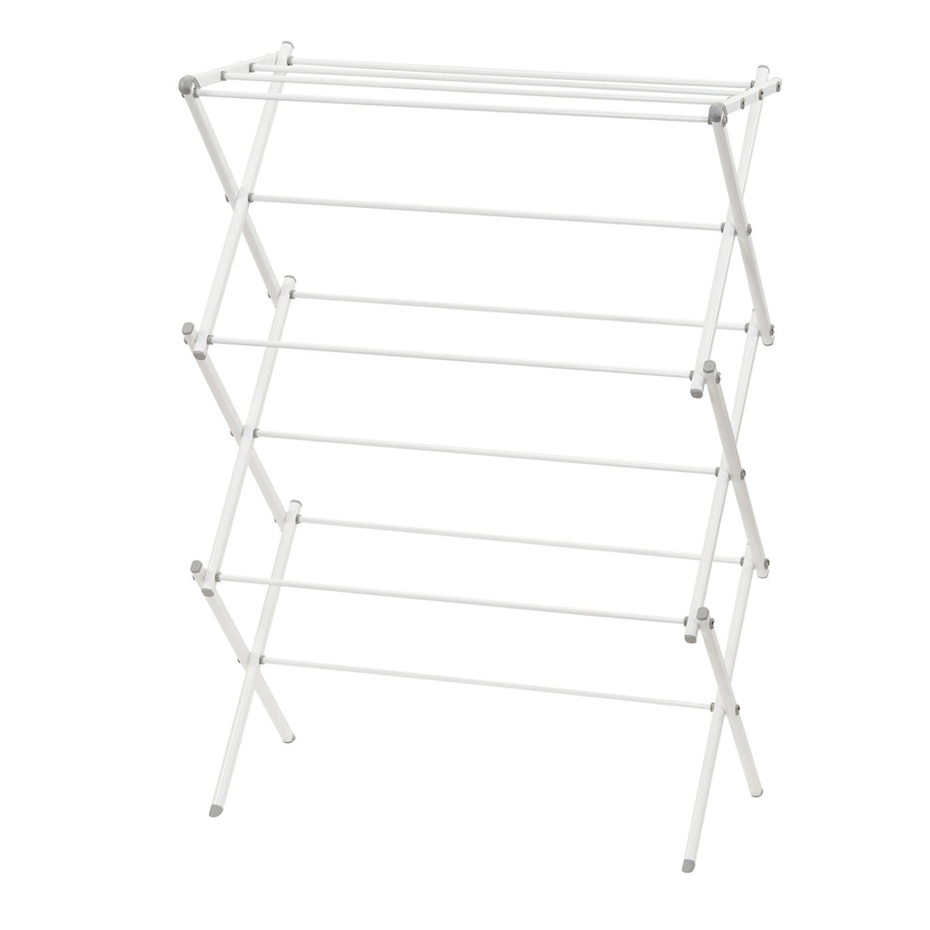 White Collapsible Metal Clothes Drying Rack C1315