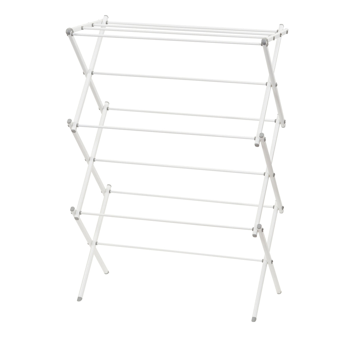 White Collapsible Metal Clothes Drying Rack C1315