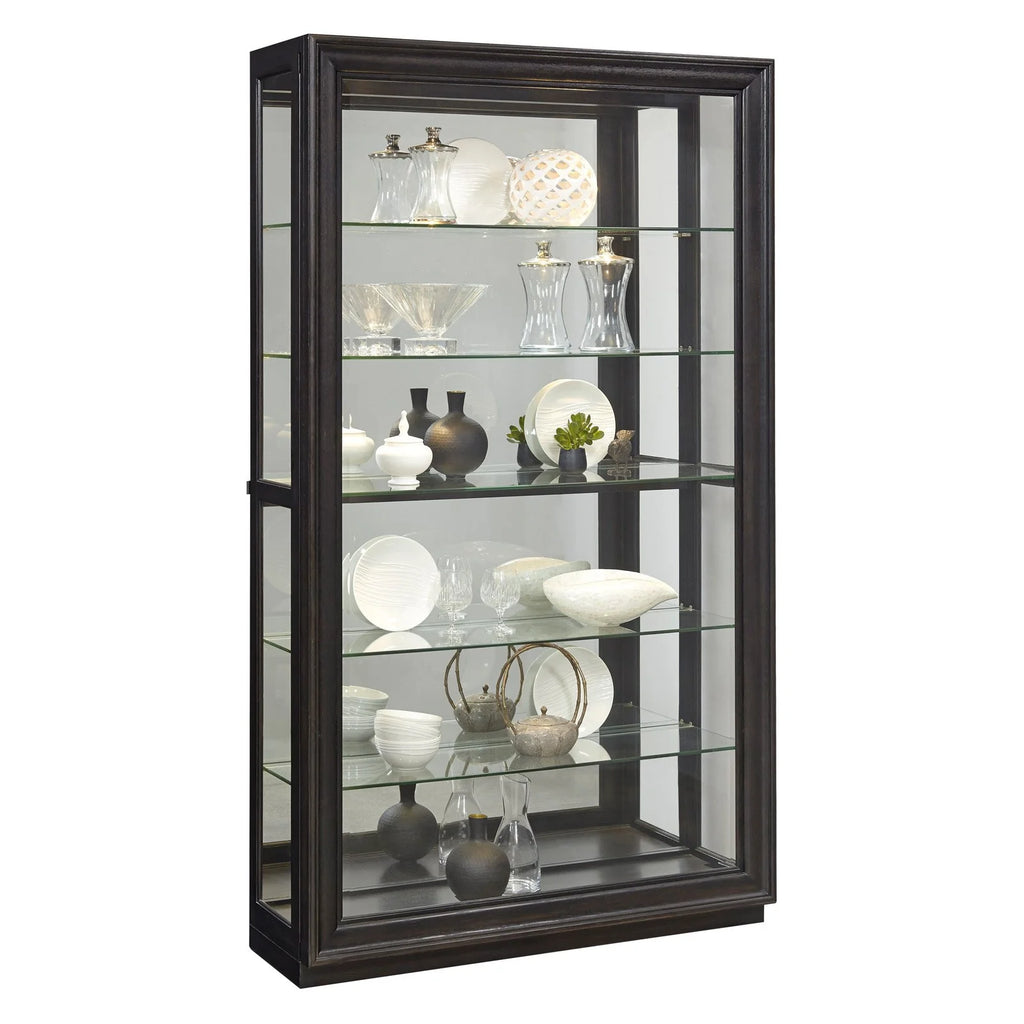 5 Shelf Sliding Glass Door Curio Cabinet P725066