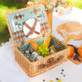 Small Wicker Picnic Basket for 2 Persons with Cutlery K654523
