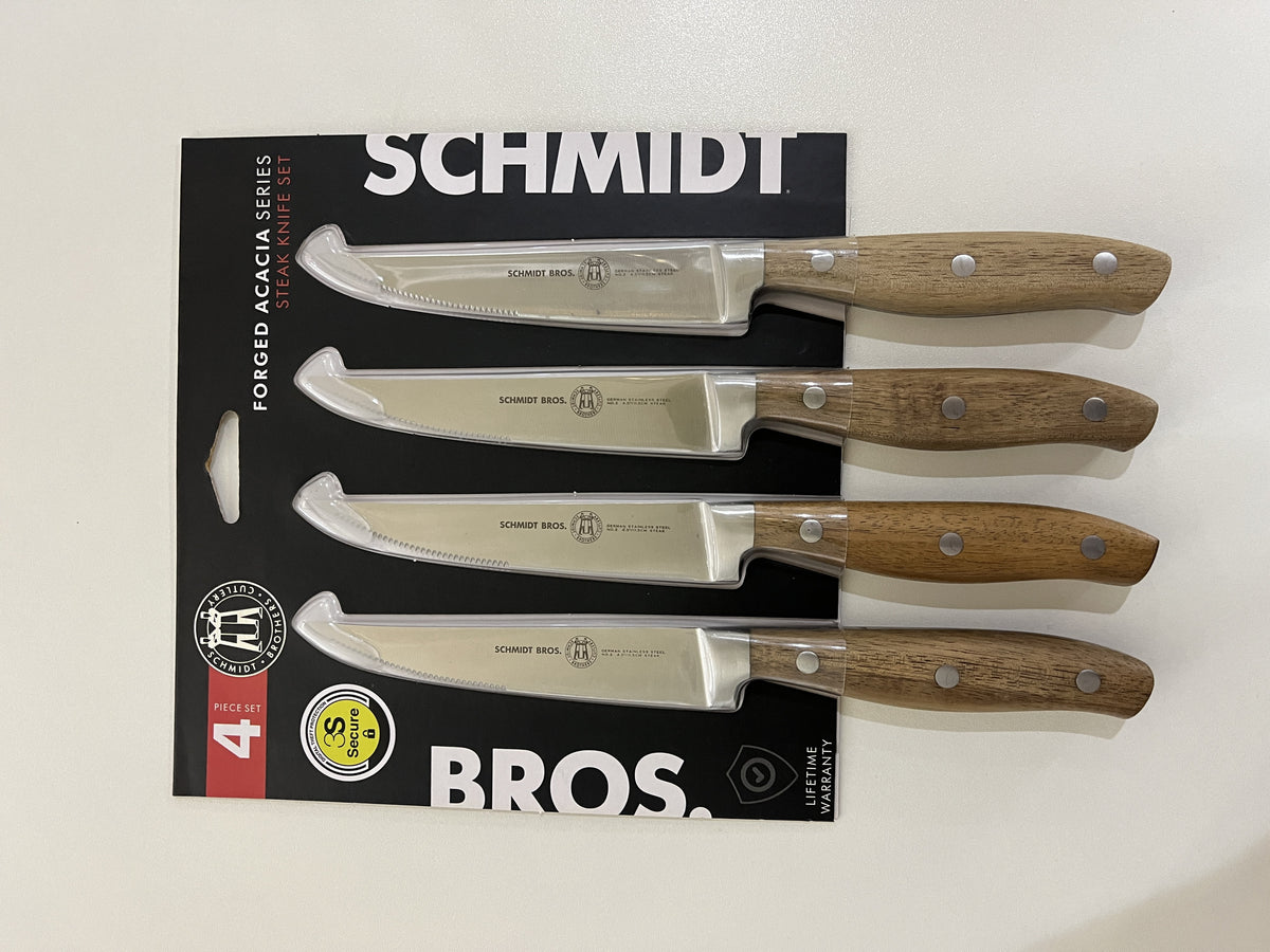4 Pc Forged Stainless Steel Steak Knife Set Y8726
