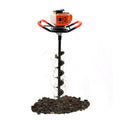 52cc 2 Stroke Gas Powered Post Hole Digger with Drill Bits and Extension Rods A6193