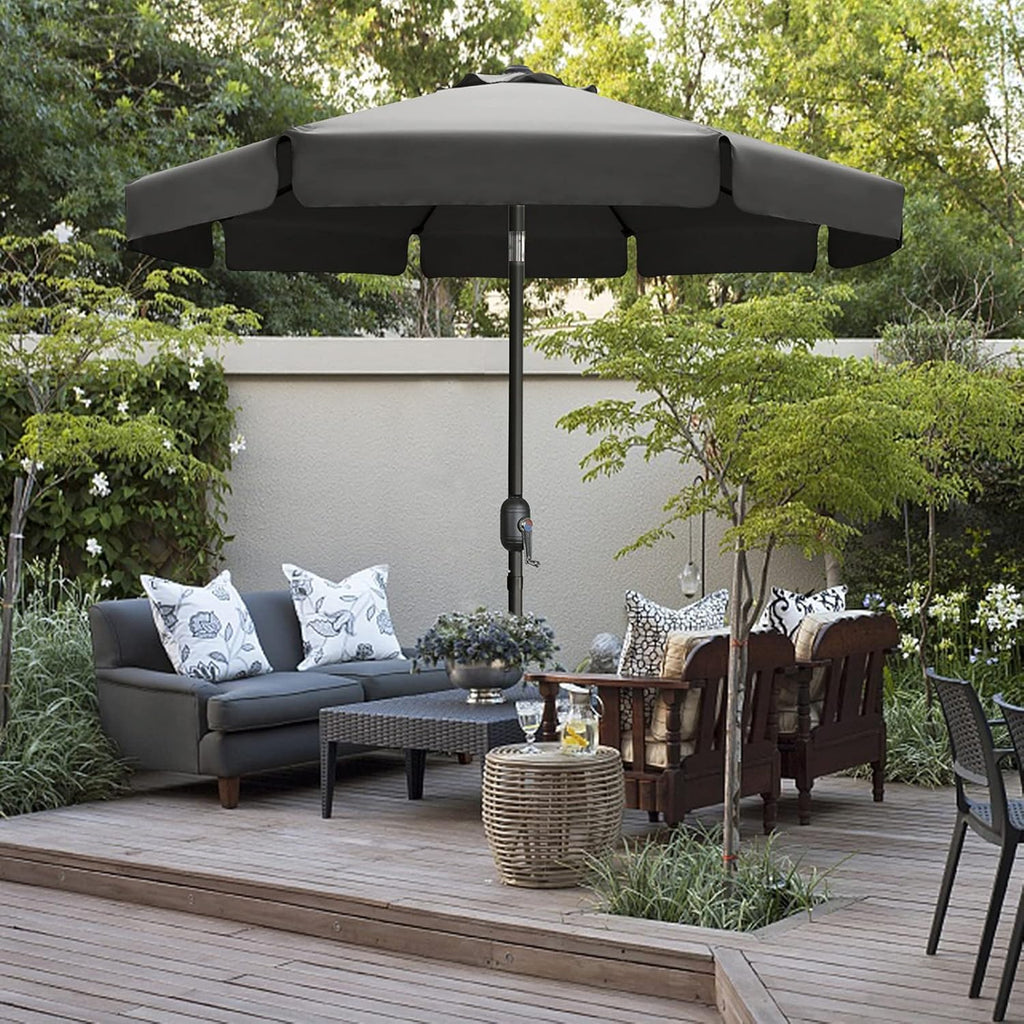 7.5ft Light Gray Patio Umbrella P250