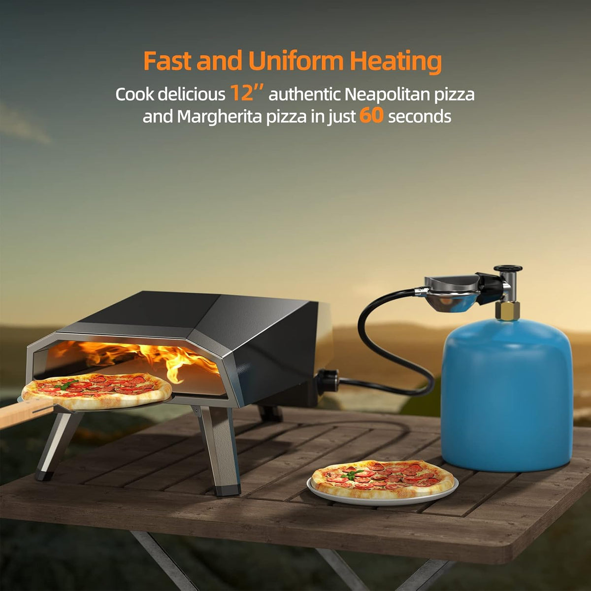 Stainless Steel Portable Pizza Oven U798138