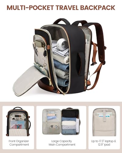 40L Waterproof Travel Backpack with 3 Packing Cubes L191191