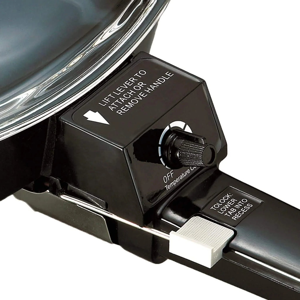 6" Non-Stick Electric Skillet with Glass Lid, Black I9518
