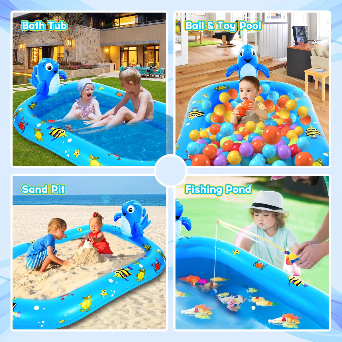 Inflatable Sprinkler Kiddie Pool O145683