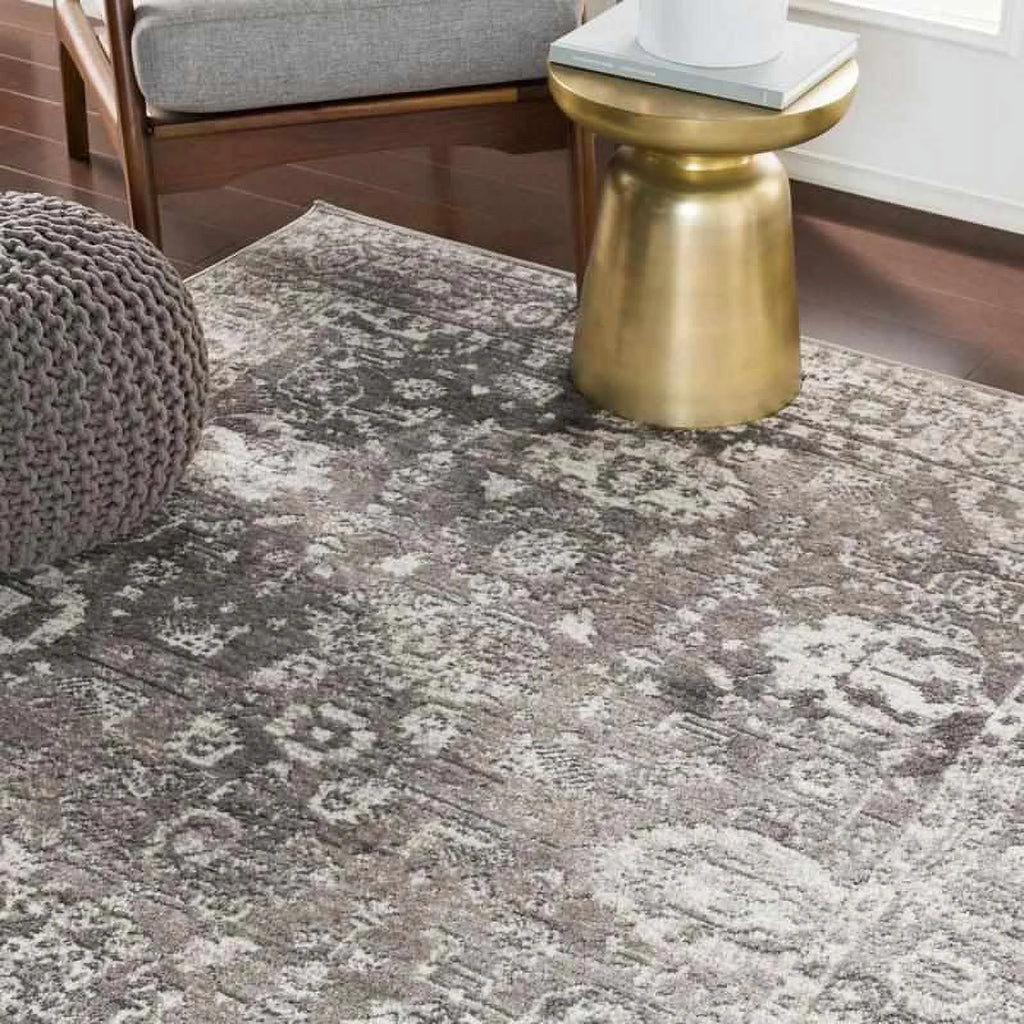 9x12 Gray Charcoal White Area Rug D859106