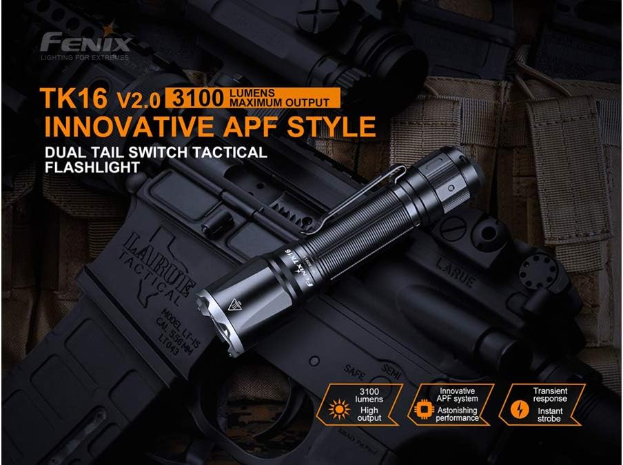 Tactical Flashlight with 2X 5000mAh USB-C Rechargeable Battery M405058