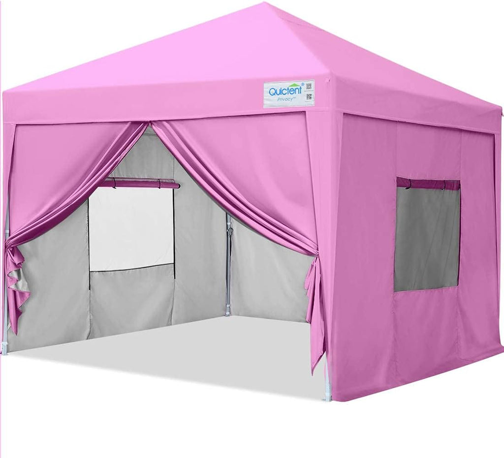 Beige 8x8 Pop up Canopy Tent with Sidewalls R9159