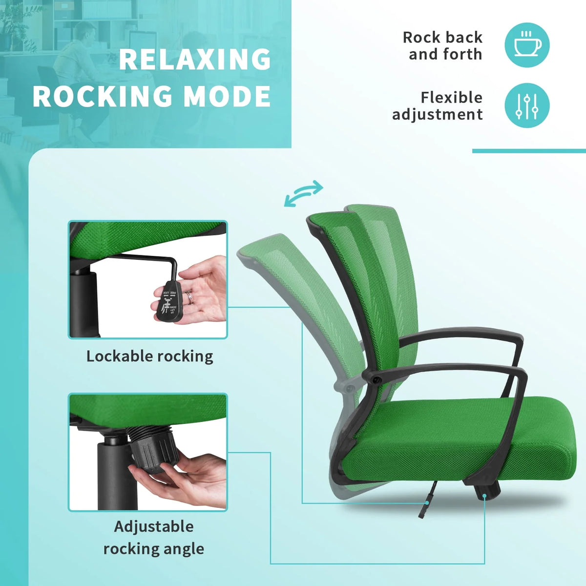 Black Swivel Manager's Chair U58911