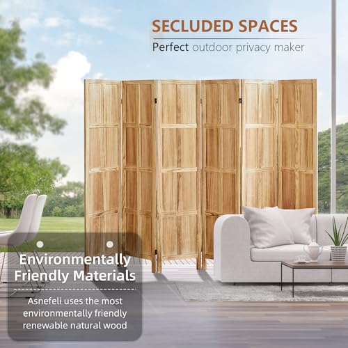 5.6 FT Folding Wooden Room Divider T28832