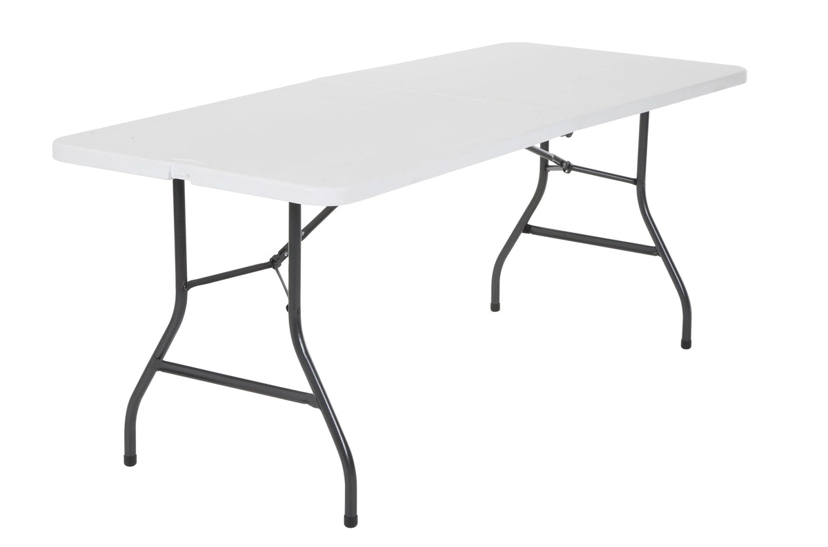 6 Foot Folding Table White Speckle N12579