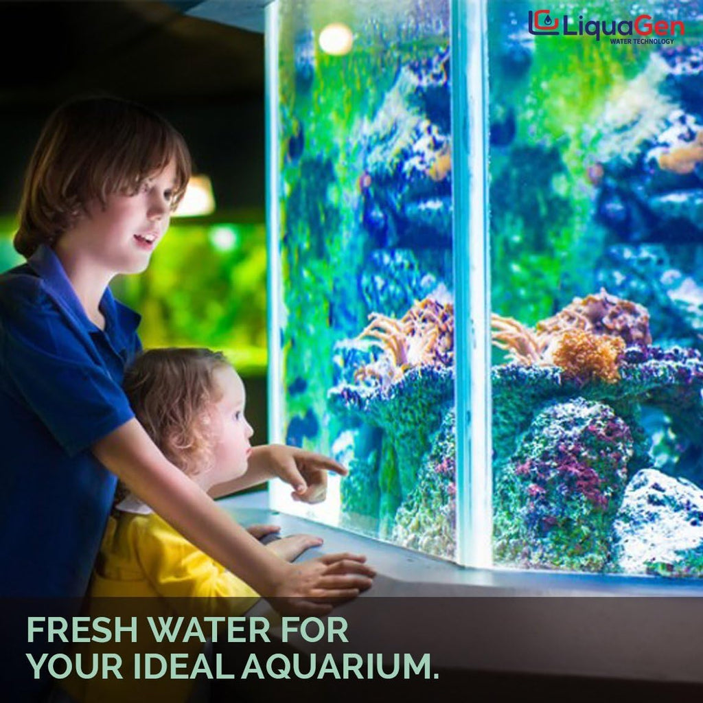 Aquarium Reef Reverse Osmosis Deionization Water Filter System with TDS Meter, Pressure Gauge and Electrical High Flow Booster Pump P770805