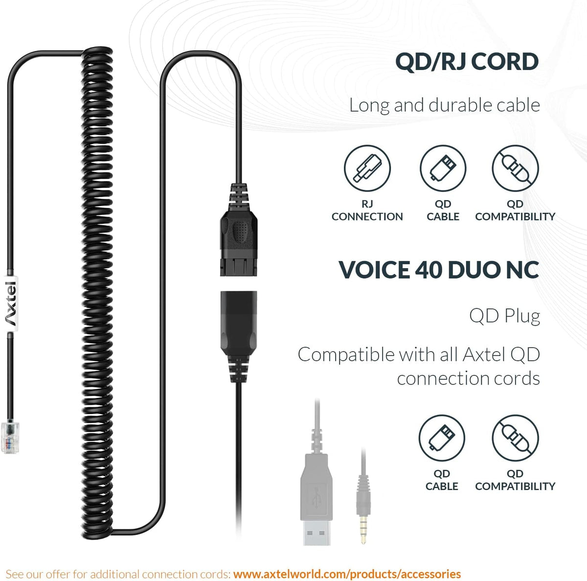 Bundle Voice 40 Duo NC with AXC-01 Cable I687