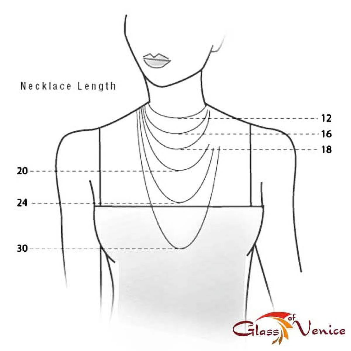 Murano Glass Seed Bead Necklace K814351