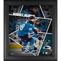 Framed 15x22 x 17x22 Collage with Game-Used Puck G4549