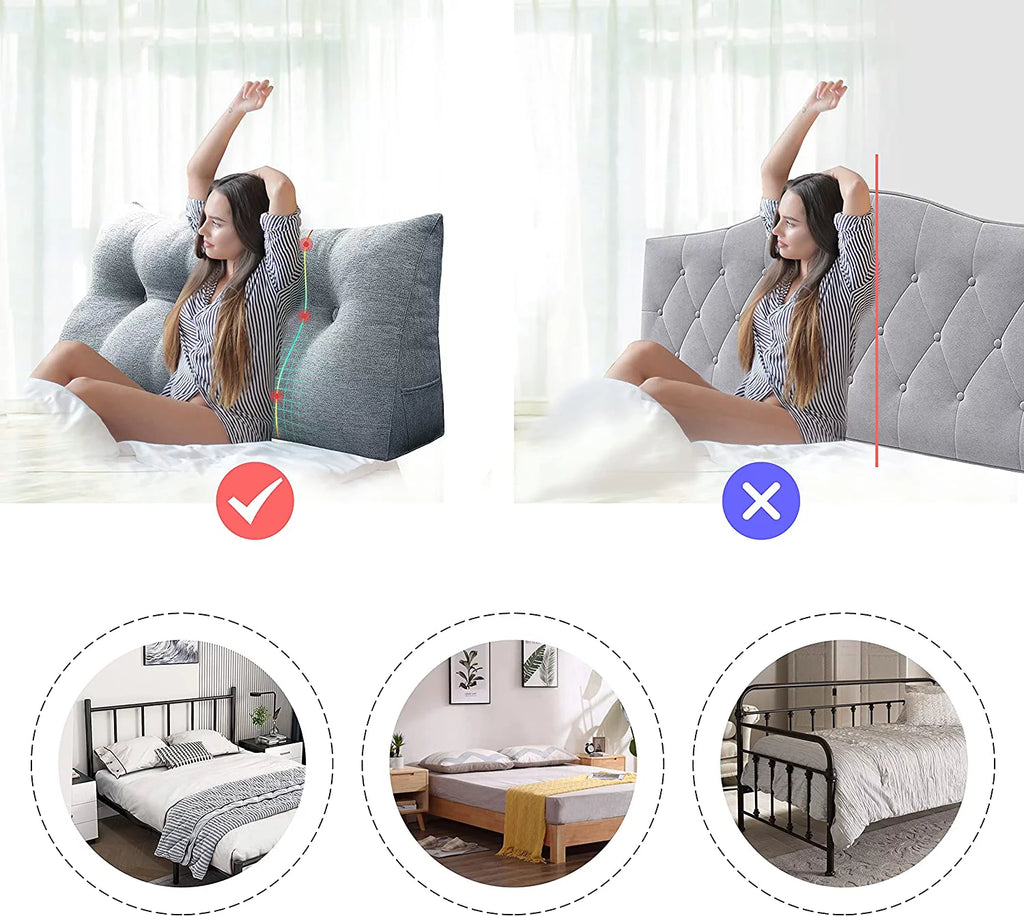 Yellow California King Size Wedge Pillow E546