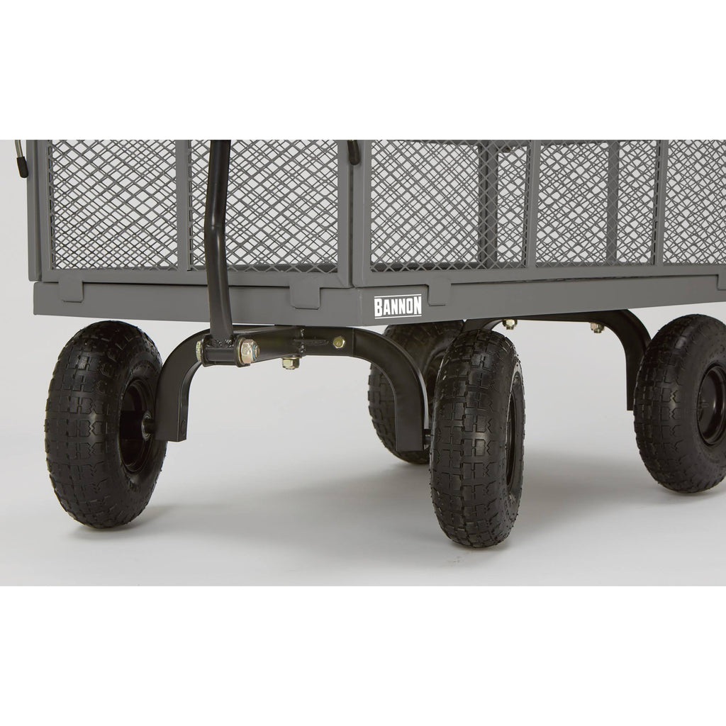 Industrial-Grade Steel Wagon, 800 lbs Capacity, 10 inch Tires Q664