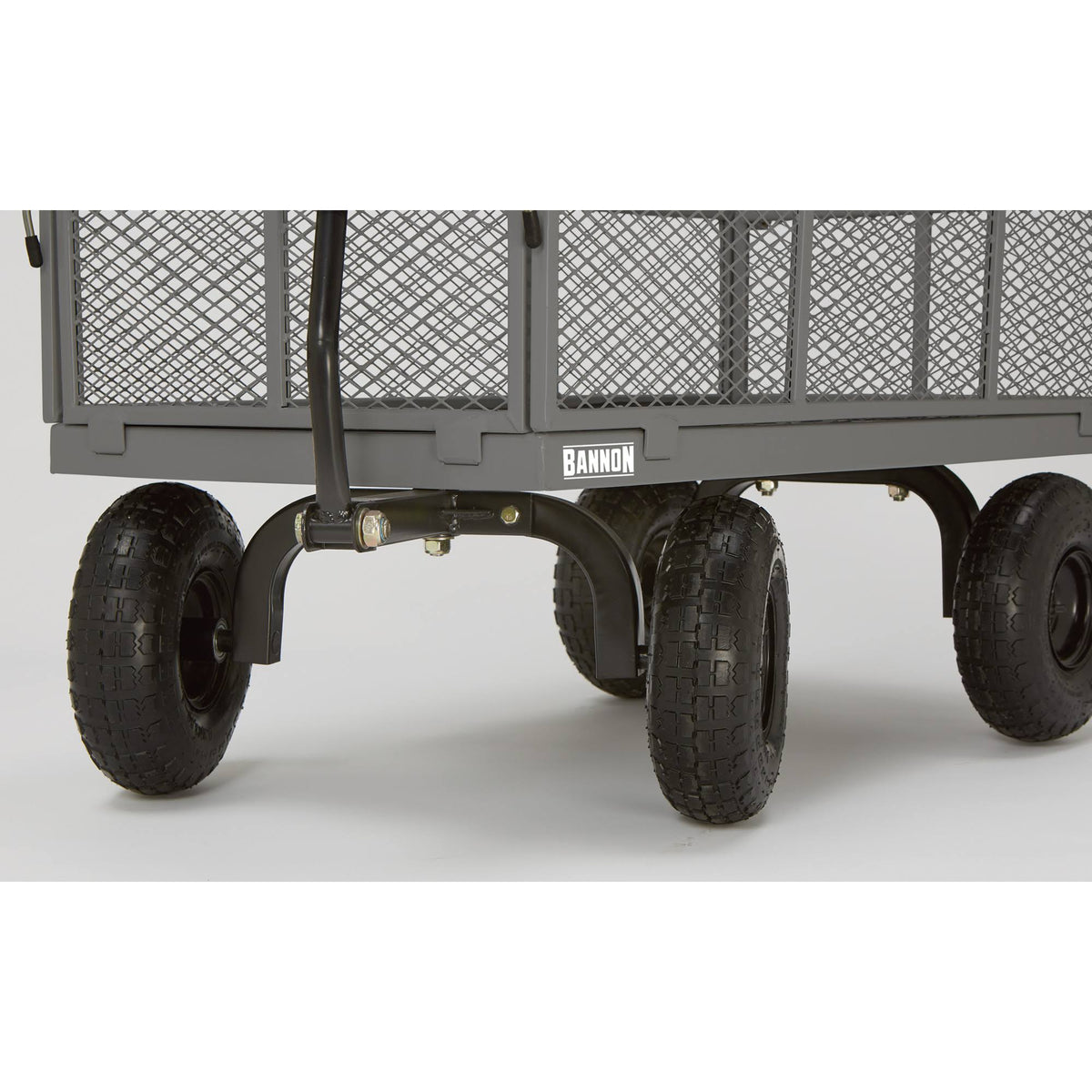 Industrial-Grade Steel Wagon, 800 lbs Capacity, 10 inch Tires Q664