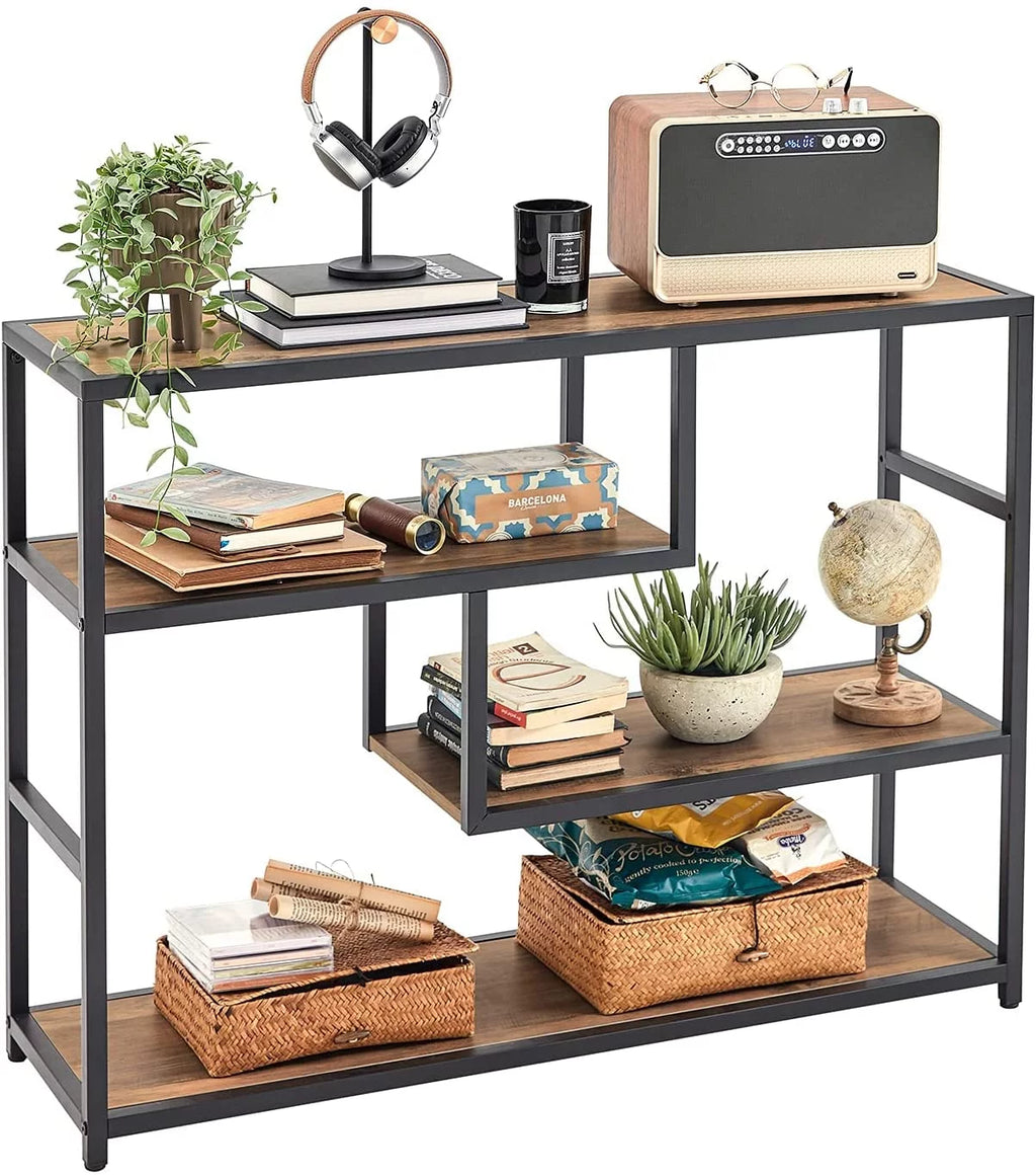 Narrow 4 Tier Wood Console Table S758392