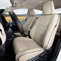 Custom Fit Full Set Car Seat Covers Leatherette Beige T459740