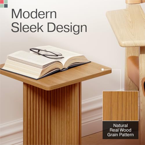 White Solid Wood Accent Side Table P68061