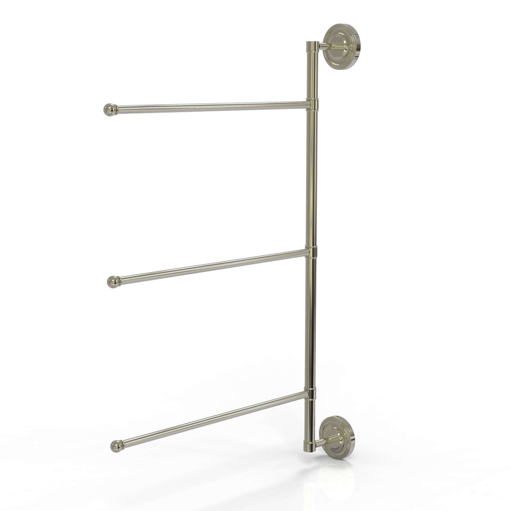 28-in Vertical 3 Swing Arm Towel Bar Polished Nickel H1495
