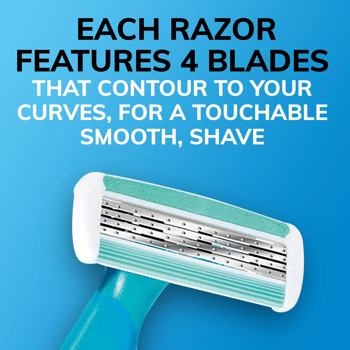 3 Count Disposable Razors with 4 Blades H720717