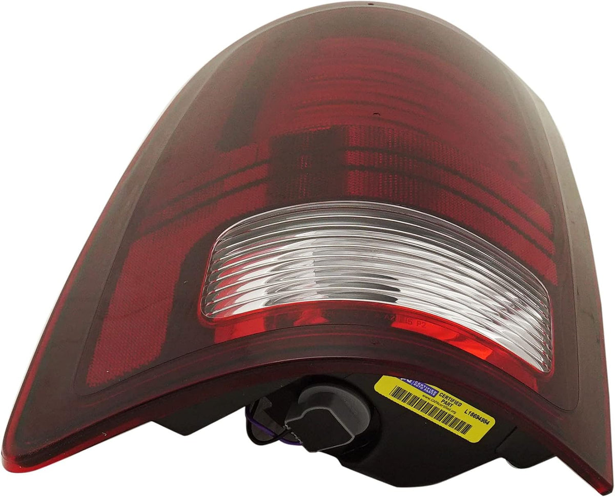 Tail Light with Clear & Red Lens Black Interior LED Driver Side Q6698