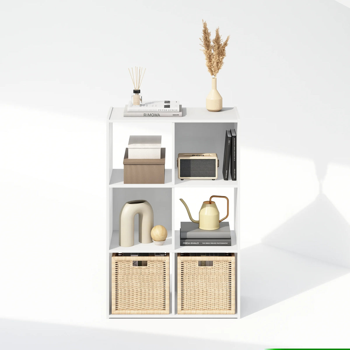 White 6-Cube Storage Cabinet J93265