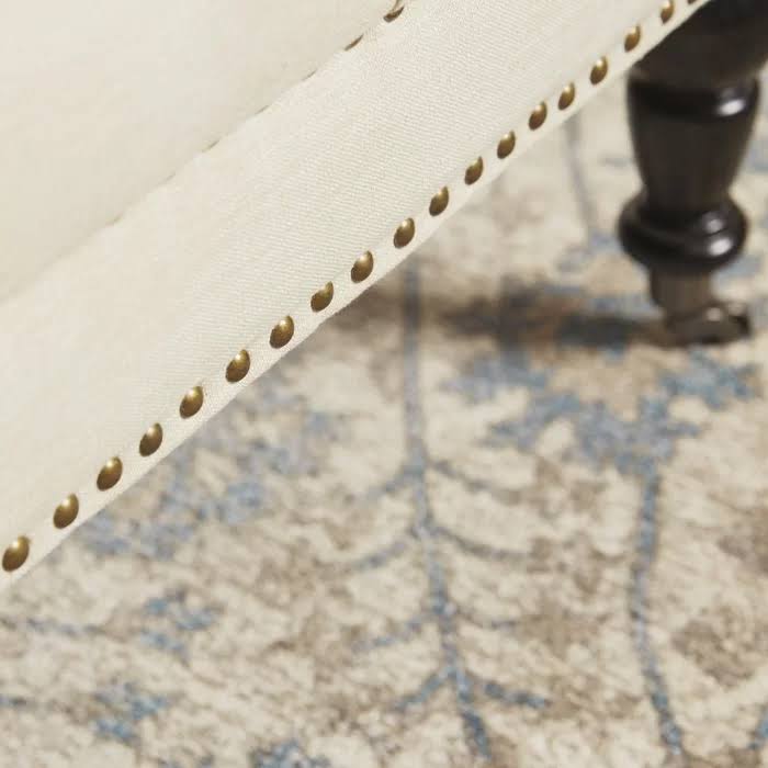 Natural Square Tufted Ottoman O647442