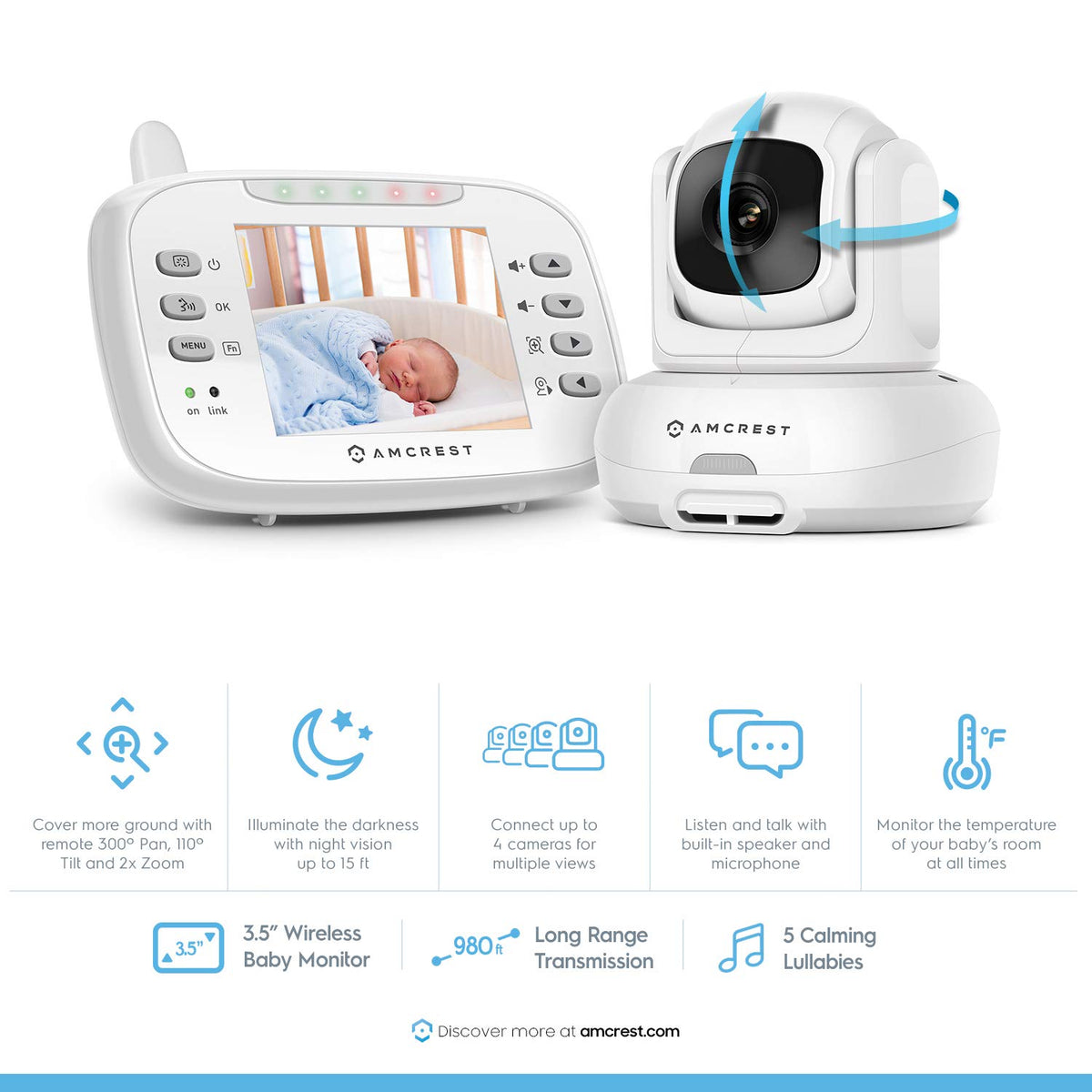 Video Baby Monitor with Camera and Audio N4327