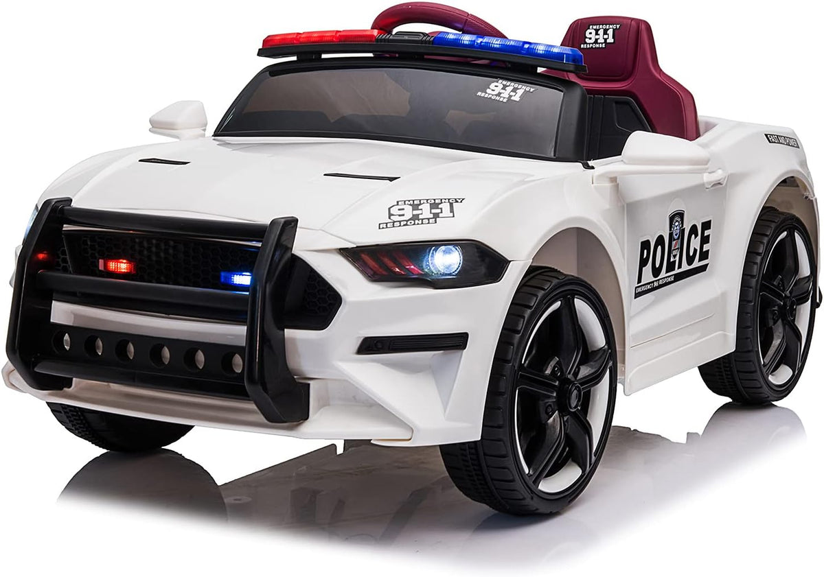 12V Battery Powered Police Ride on Car with Parent Remote Control W789701