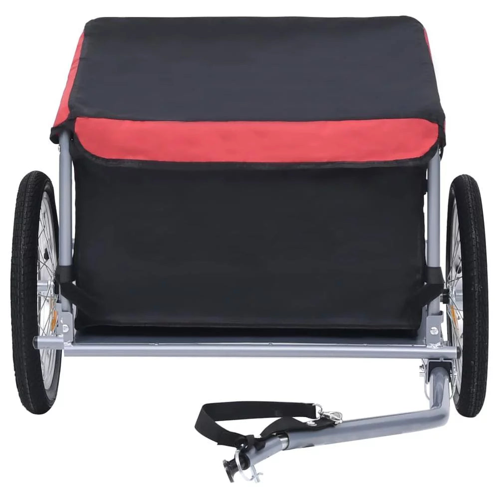 Bike Cargo Trailer Black and Red 143.3 lb N780