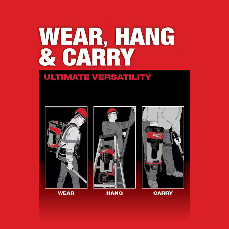 18-Volt Lithium-Ion Cordless 3-in-1 Backpack Vacuum A95324